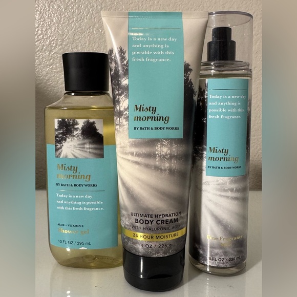 Bath & Body Works Other - Bath & Body Works Misty Morning Body Mist, Body Wash and Lotion